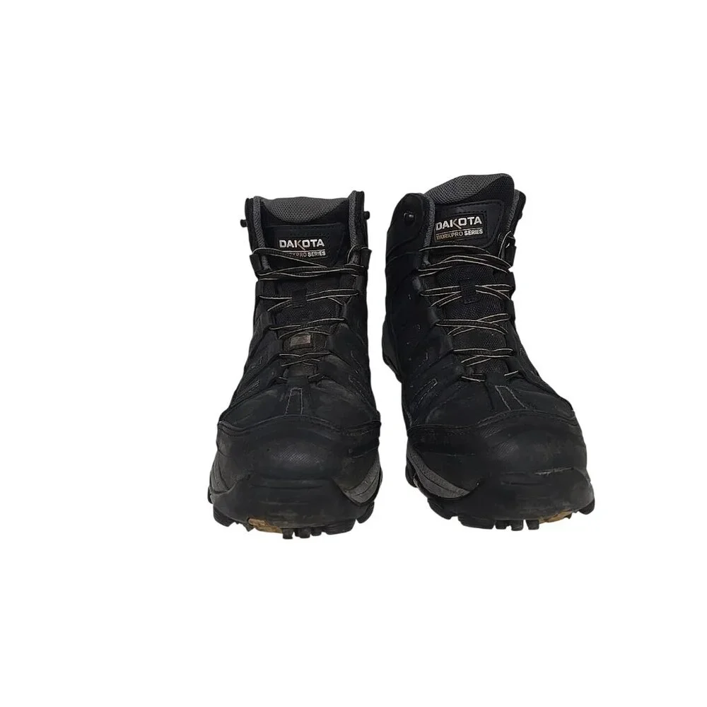 Dakota Men's 6" 2301 Aluminum Toe Comp. Plate WP Work Boots Black Size 10.5W/L - Picture 6 of 7